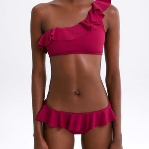 Red Ruffle Zara bikini